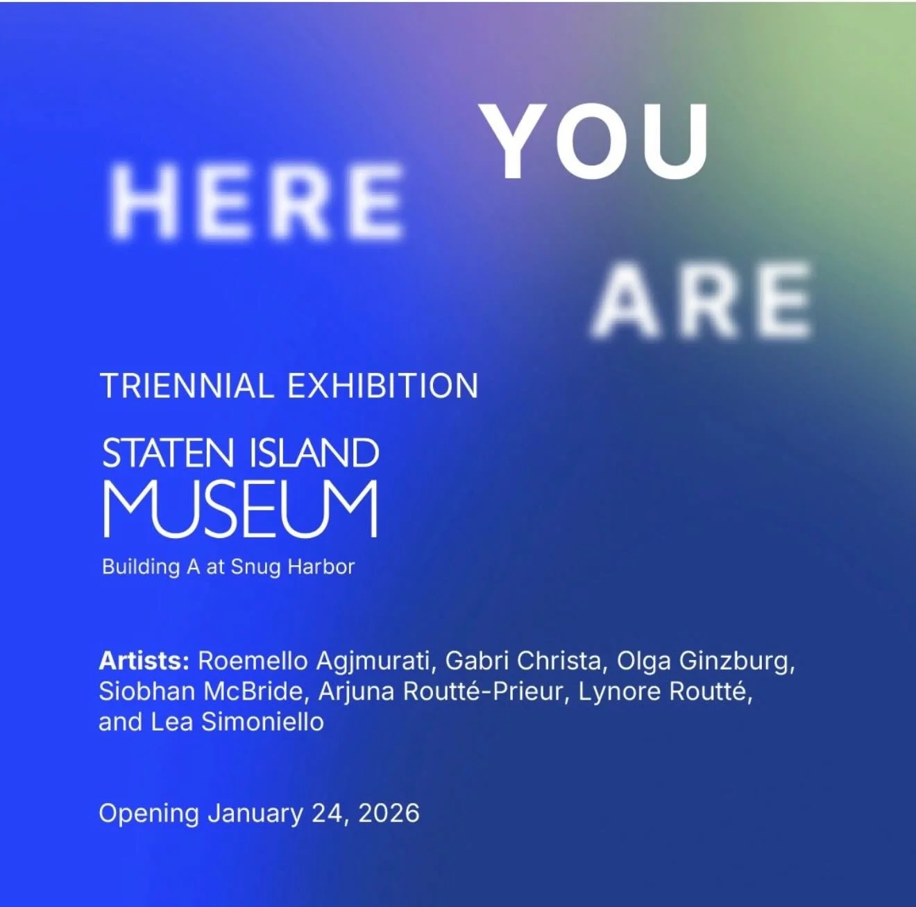 Honored and excited to be part of the triennial HERE YOU ARE  at the @statenislandmuseum . The exhibition opens January 24 and runs till October 18, 2026.  A beautiful space created for KANKANTRI. Curated by the fantastic Rylee Eterginoso. Installati