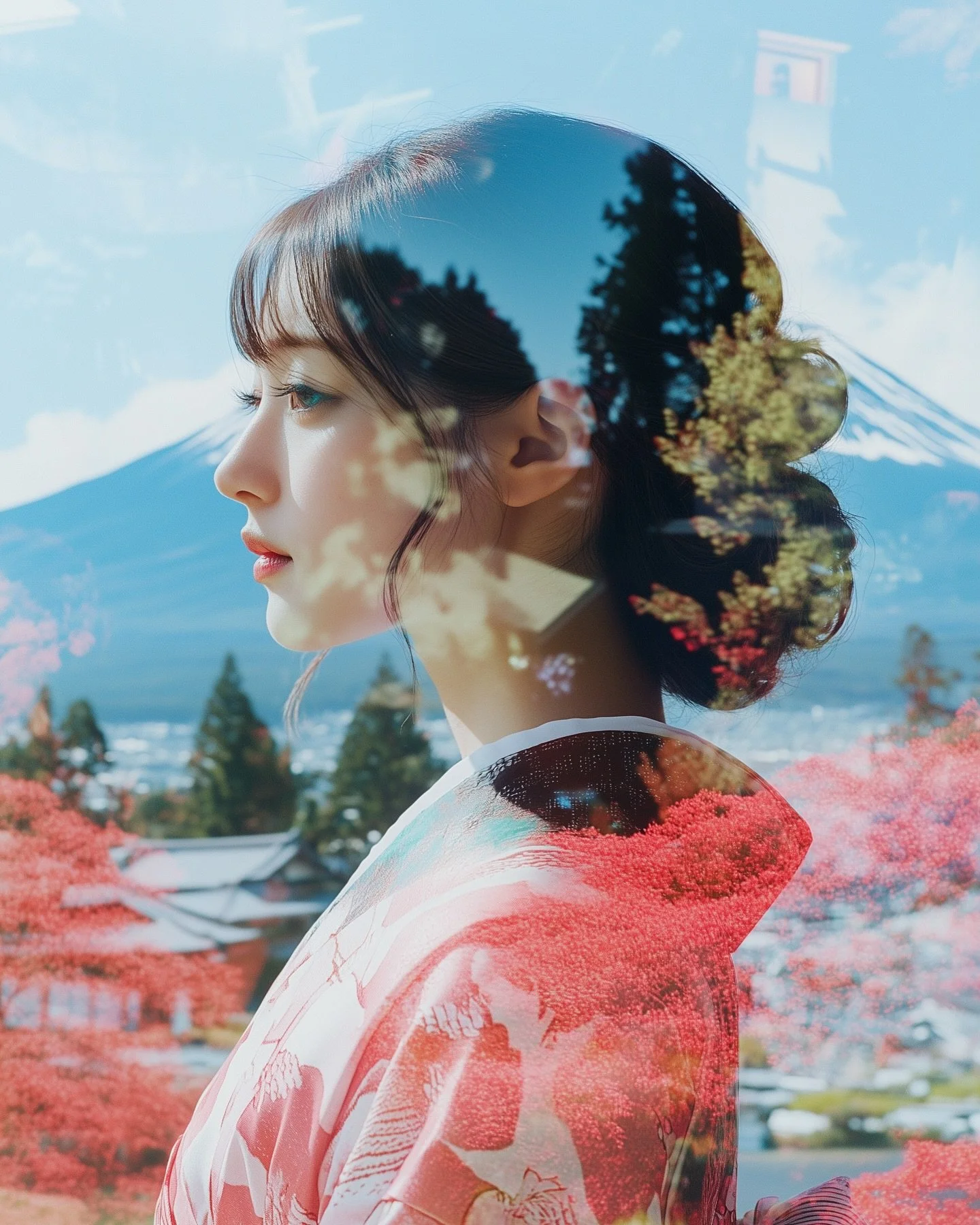 Mt. Fuji X Kimono
Double Exposure Photography series 

富士山 X 着物
多重露光フォトシリーズ