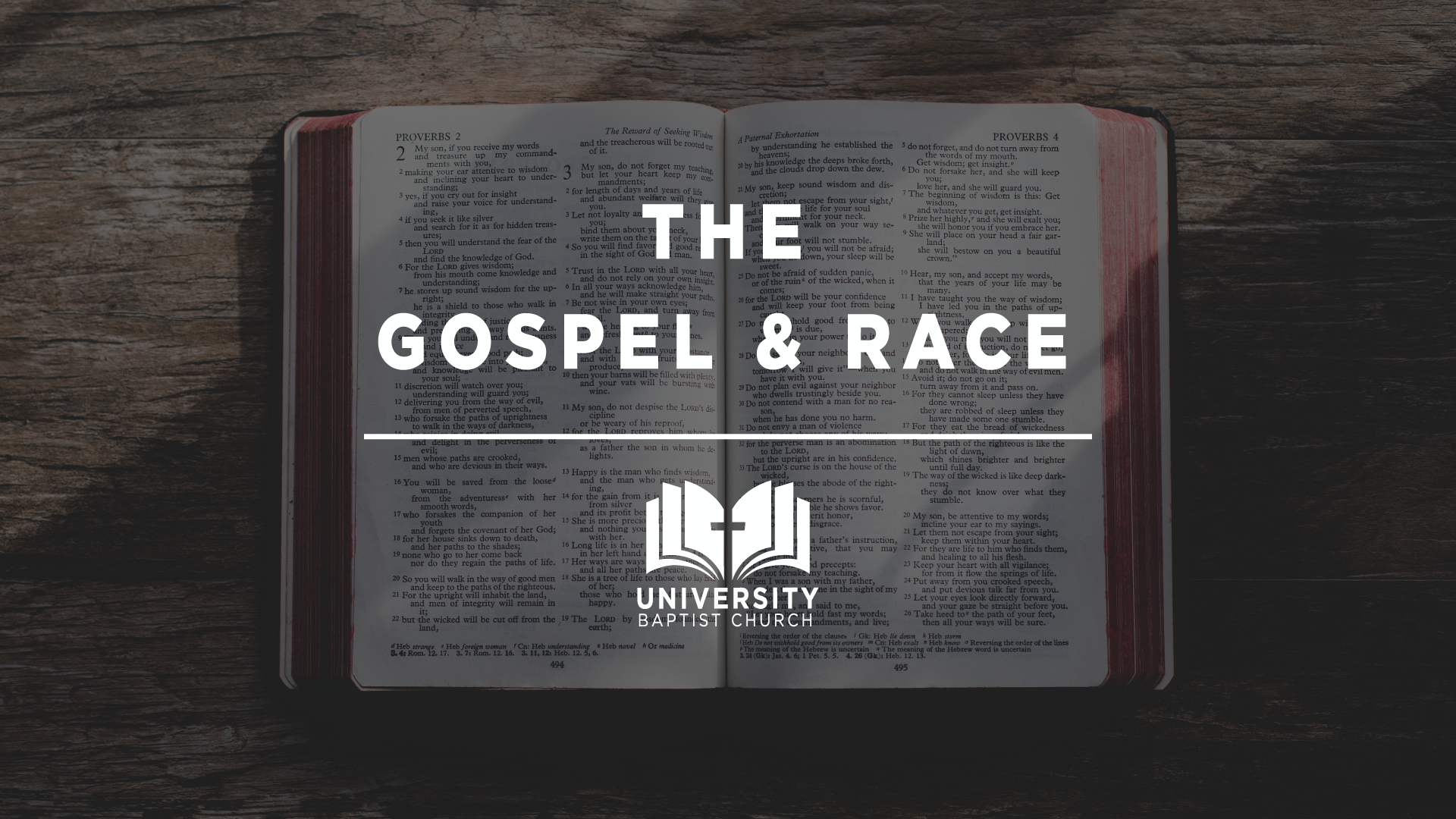 The Gospel &amp; Race