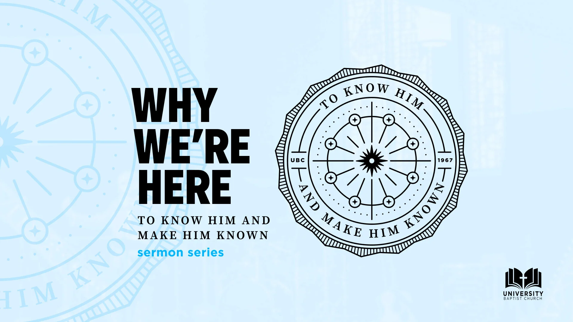 Why We're Here - Week 5 - Knowing Him Relationally 