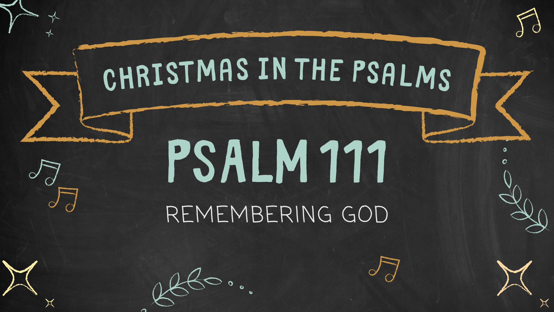 Christmas in the Psalms  