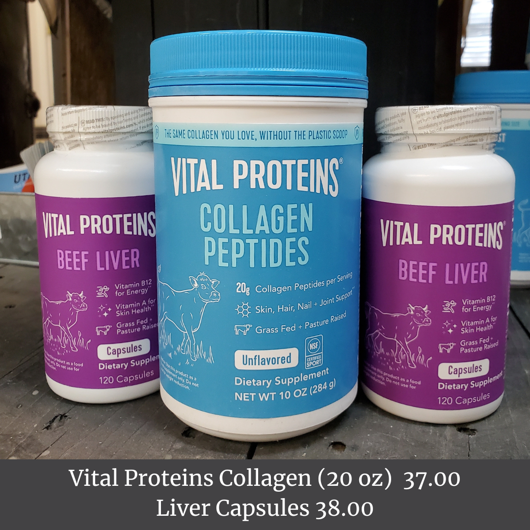 Vital Proteins Collagen and Beef Liver Capsules