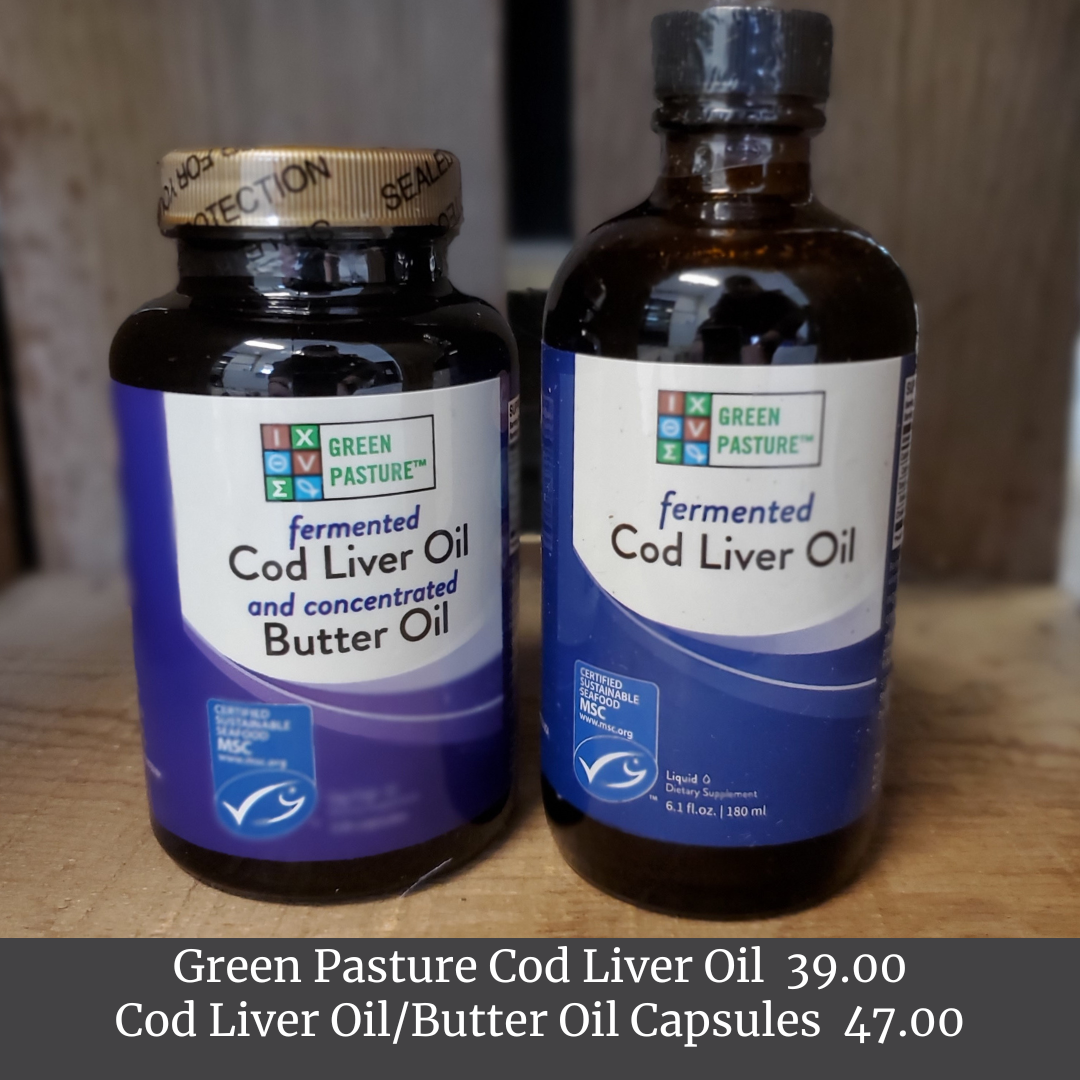 Green Pasture Cod Liver Oil and Butter Oil