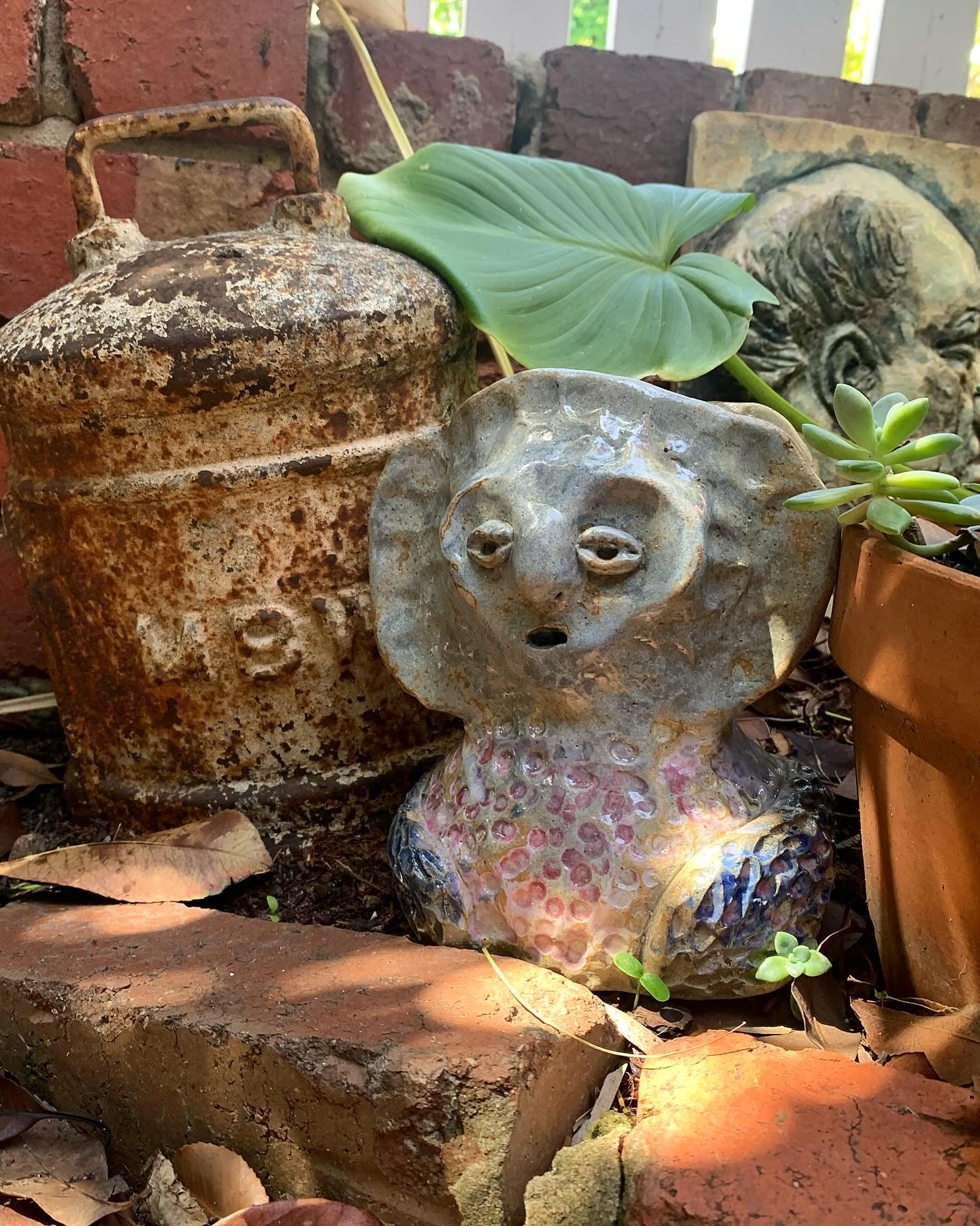 Feathers and gills, 2024, Glazed stoneware