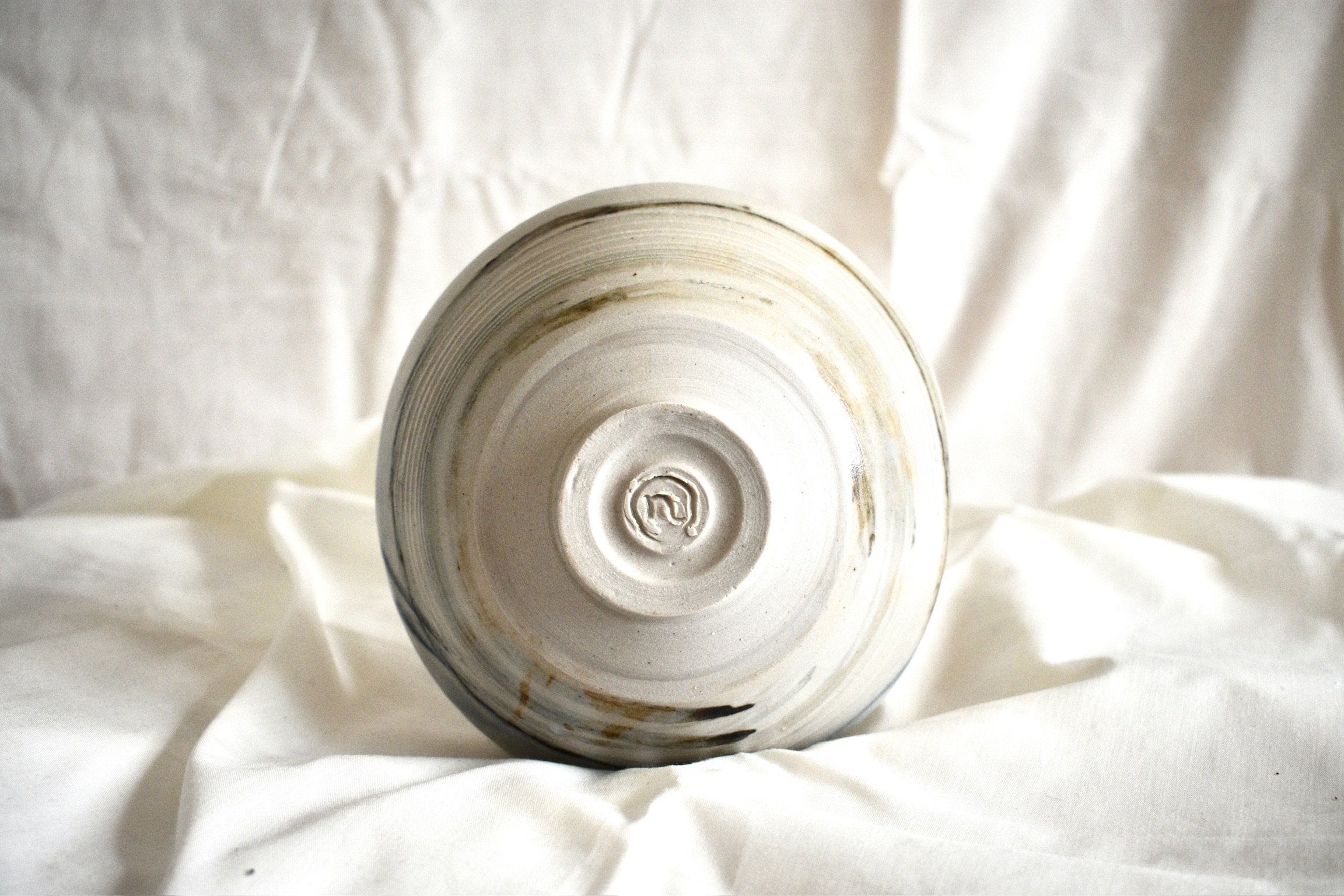 Small bowl, stoneware with oxides and glaze
