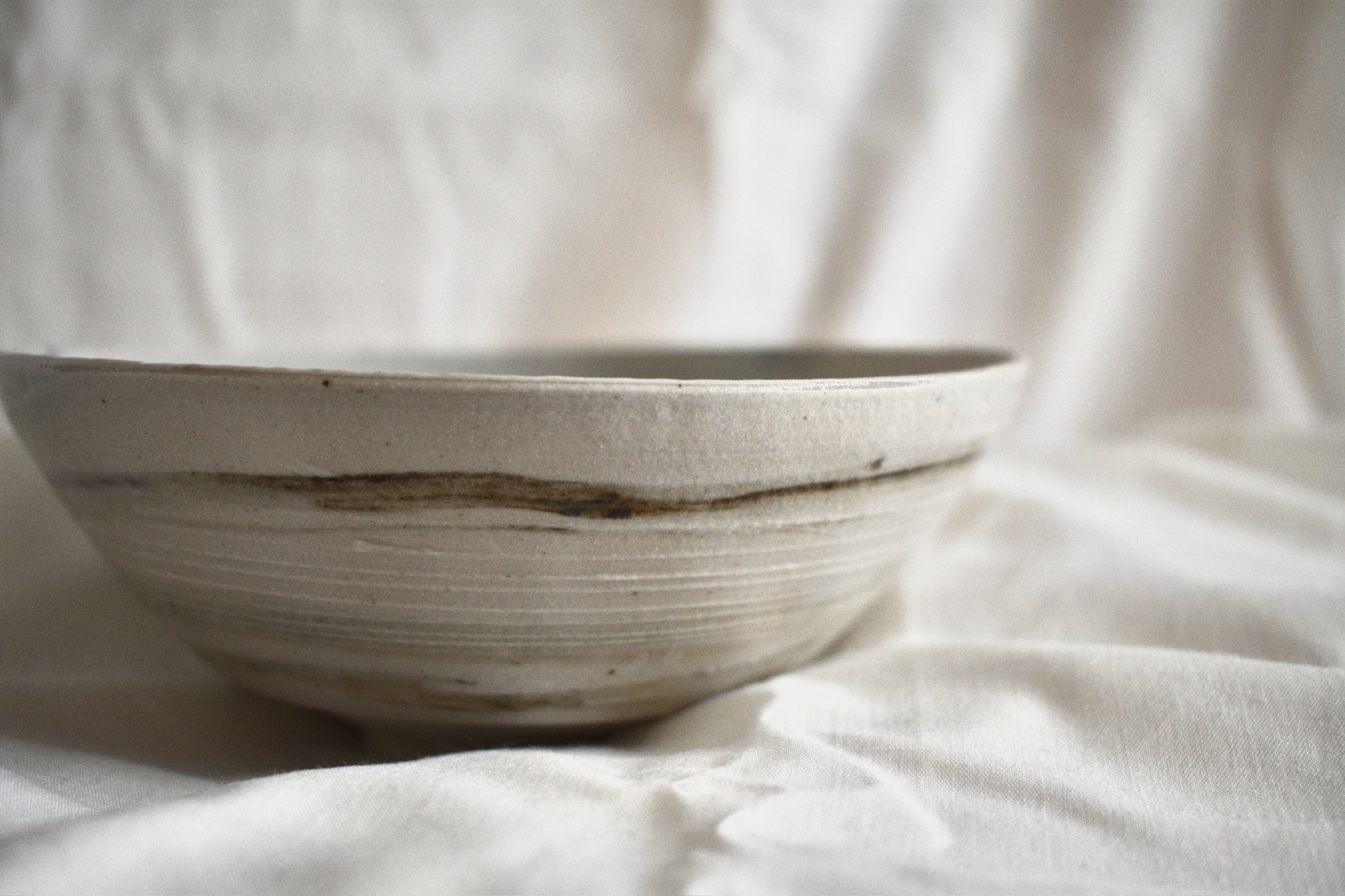 Small bowl, stoneware with oxides and glaze