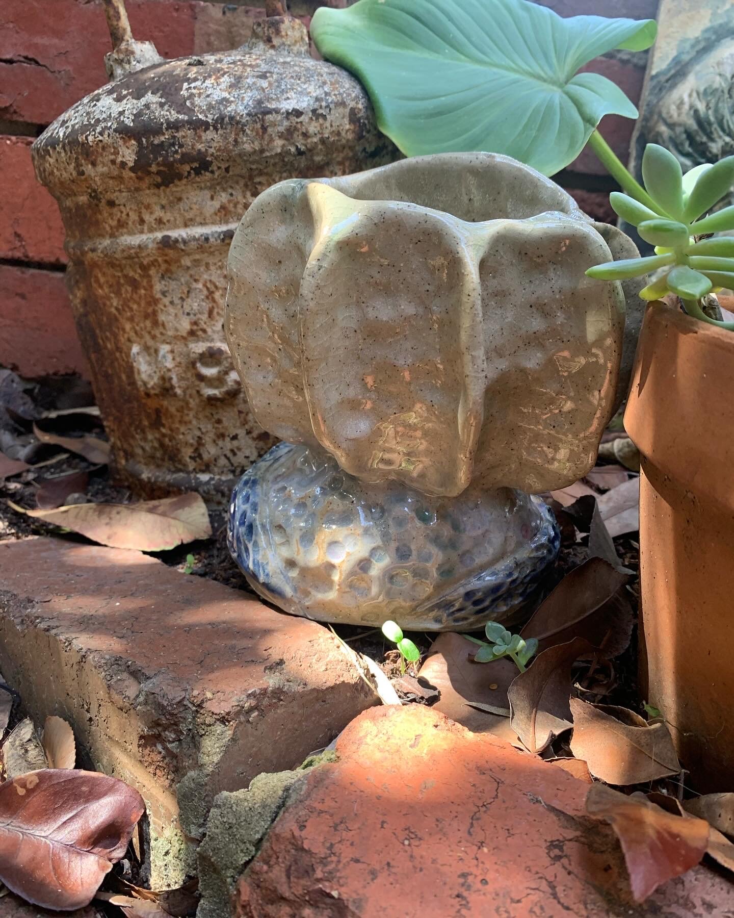 Feathers and gills, 2024, Glazed stoneware