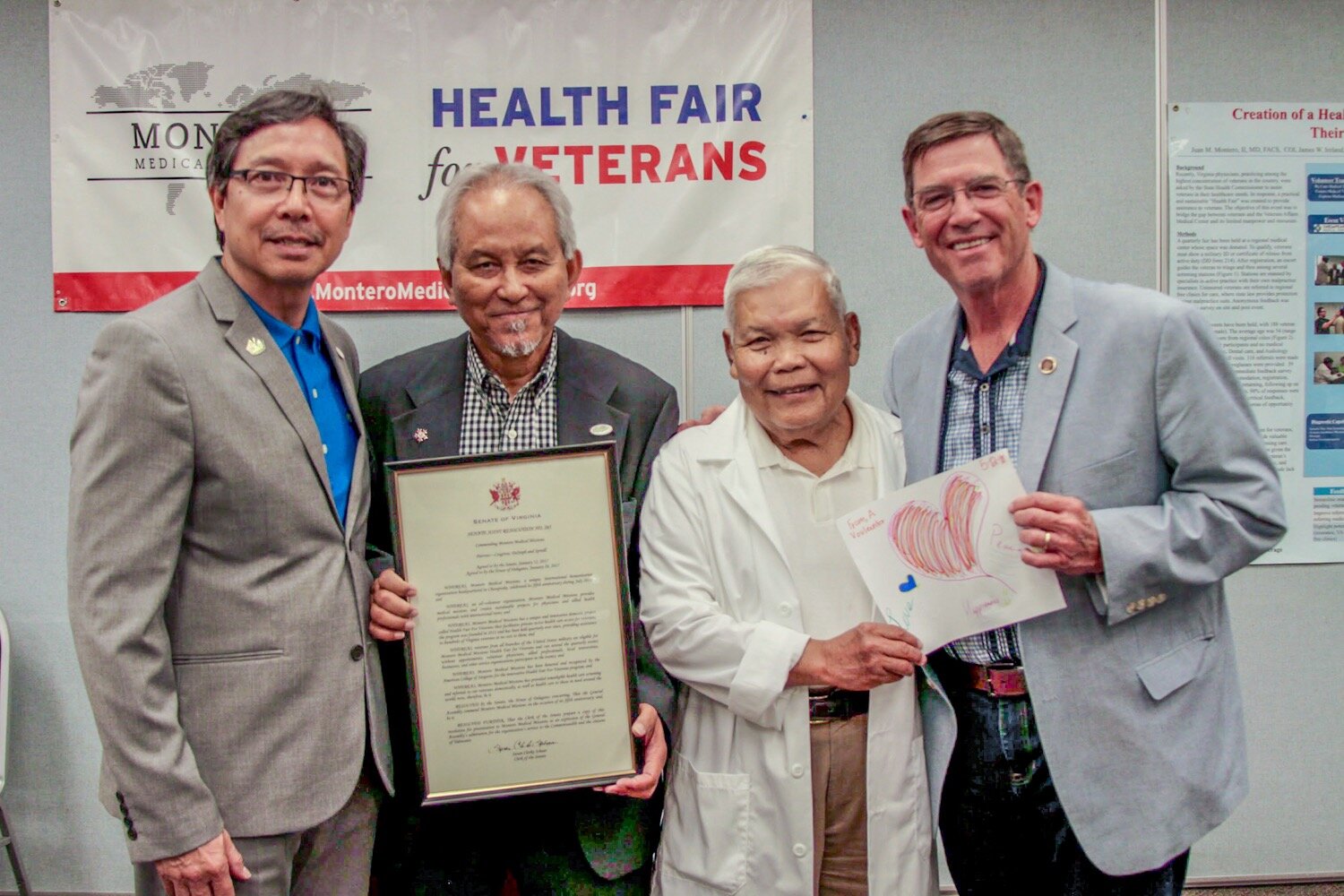 Senator Cosgrove at the Health Fair for Veterans