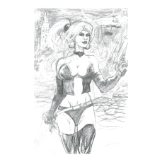 Red Monika (pencil) 11"x17"