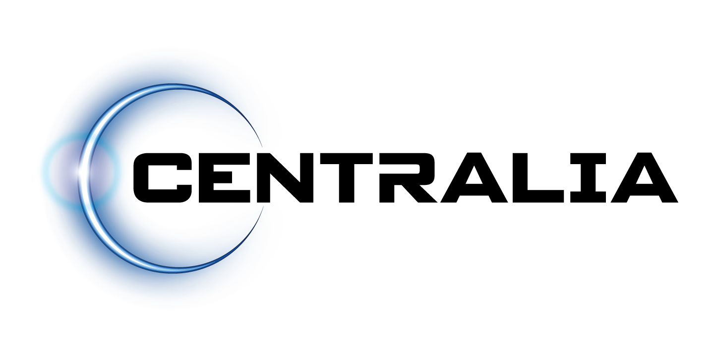 Cerntralial logo with a blue circle and stylized letter C