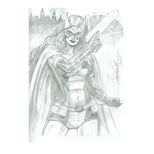 Huntress (pencil) 8.5"x11"