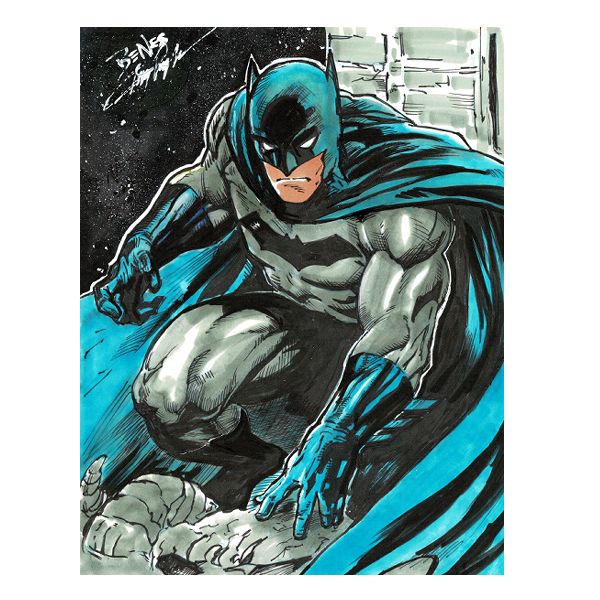 Batman (ink and color) Benes Pencils 8.5" x 11"