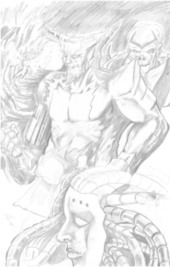 Metal Medusa (pencil)
