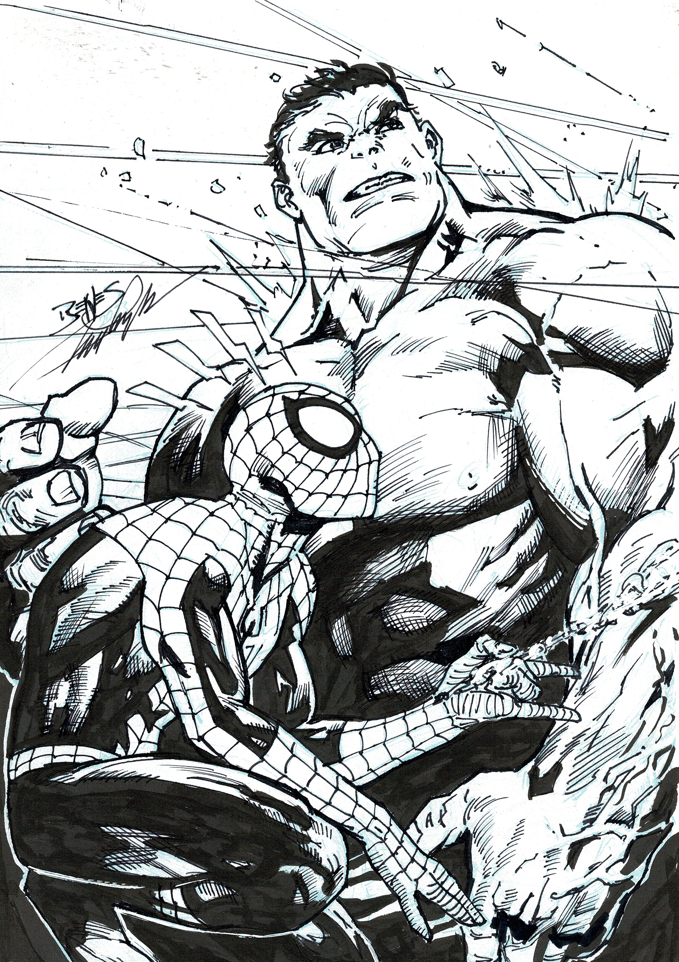 Spider-Man & Hulk (Ink)
Benes Pencils