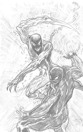 Carnage vs. Venom (Pencil)