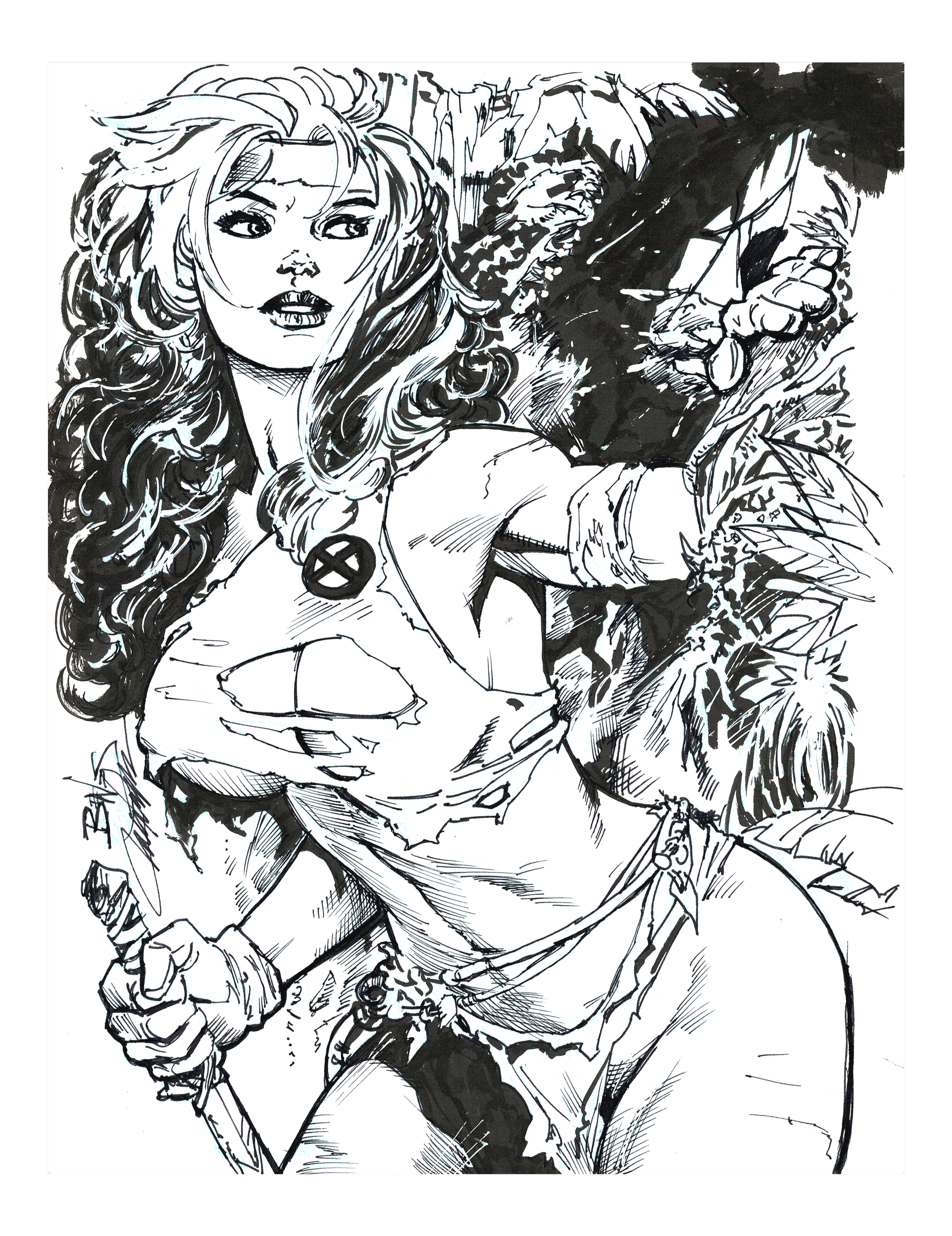 Rogue (ink) Benes pencils