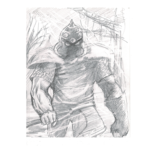 Death Dealer (pencil) 8.5"x11"