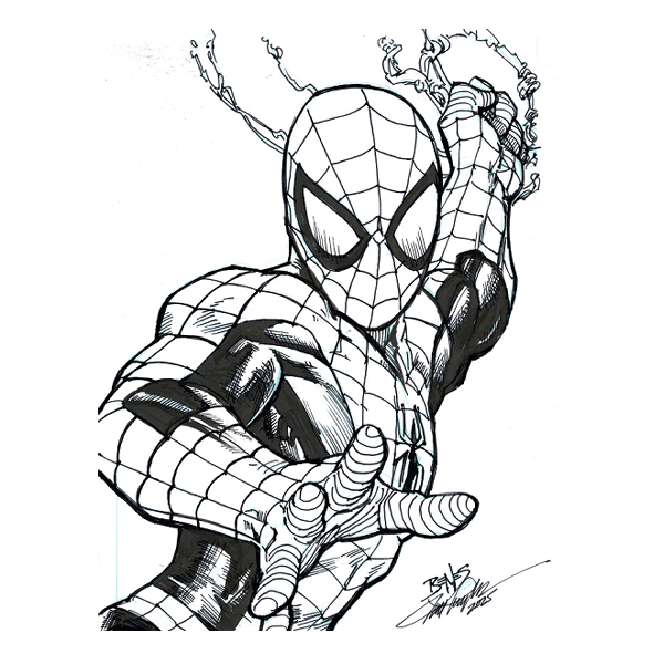 Spider-Man (Ink) Benes Pencils 8.5"x11"
