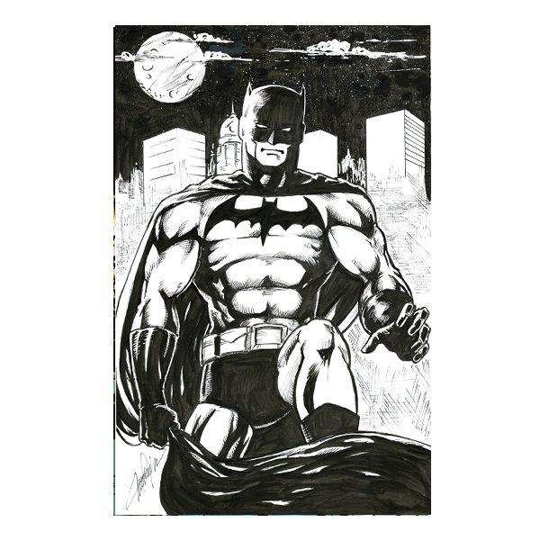 Batman 4 (ink) 11"x17"