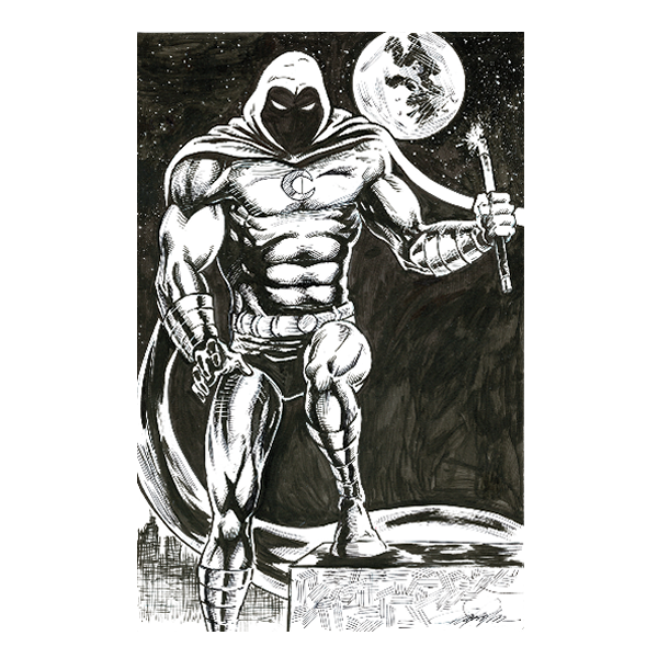 Moon Knight (ink) 11"x17"