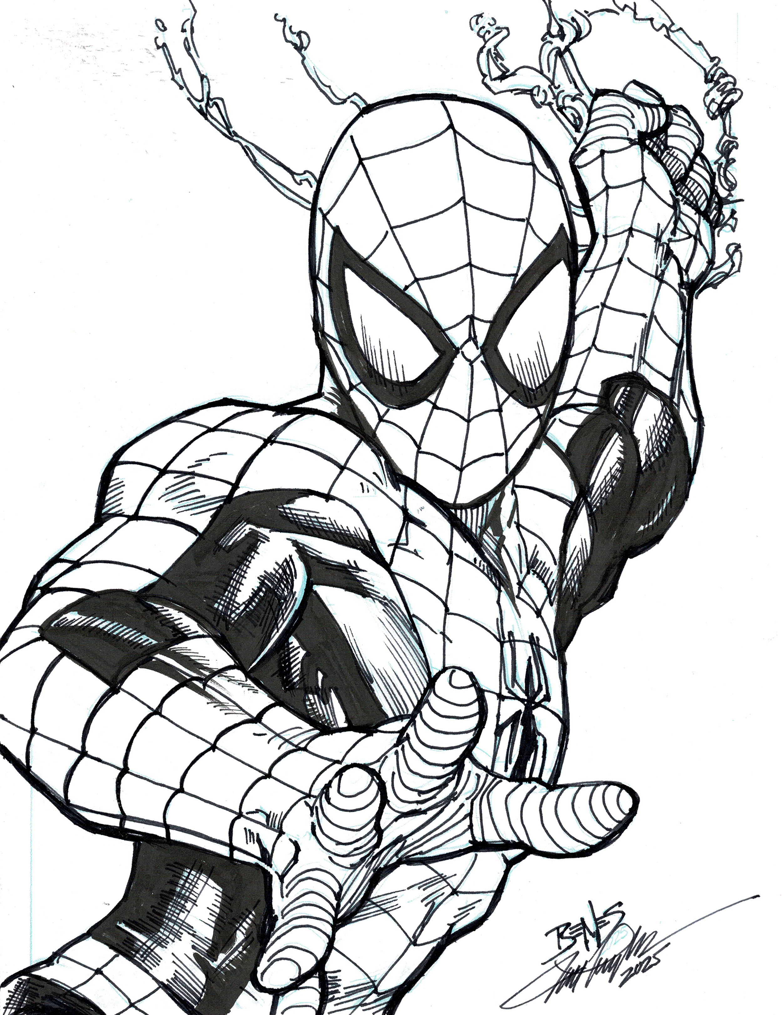 Benes Spiderman (inks).png