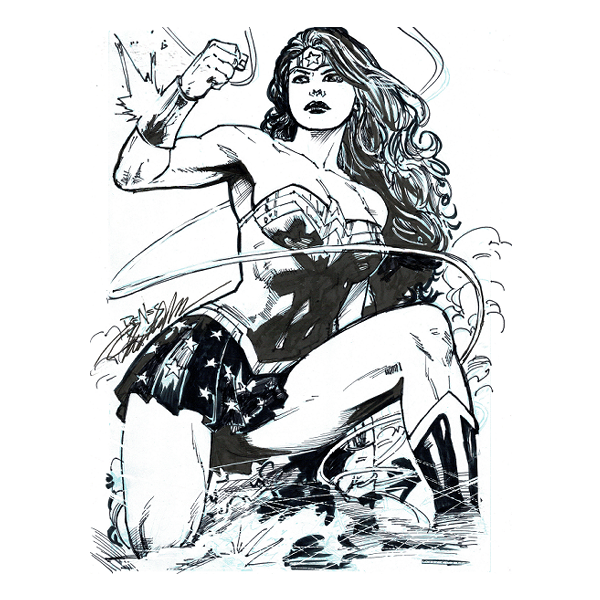 Wonder Woman (Ink) Benes Pencils 8.5"x11"