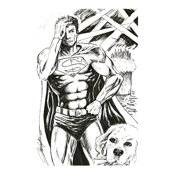 Superman Krypto Thumbnail (inks).png