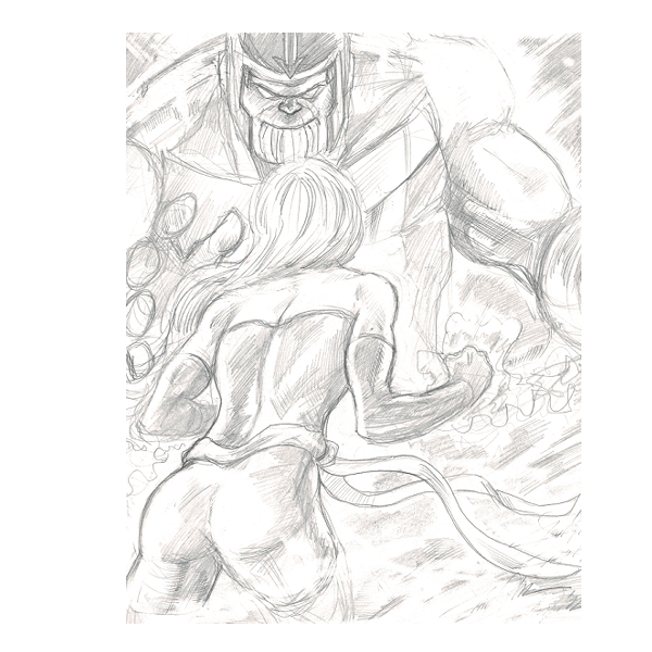Captain Marvel v. Thanos (pencils) thumbnail.png