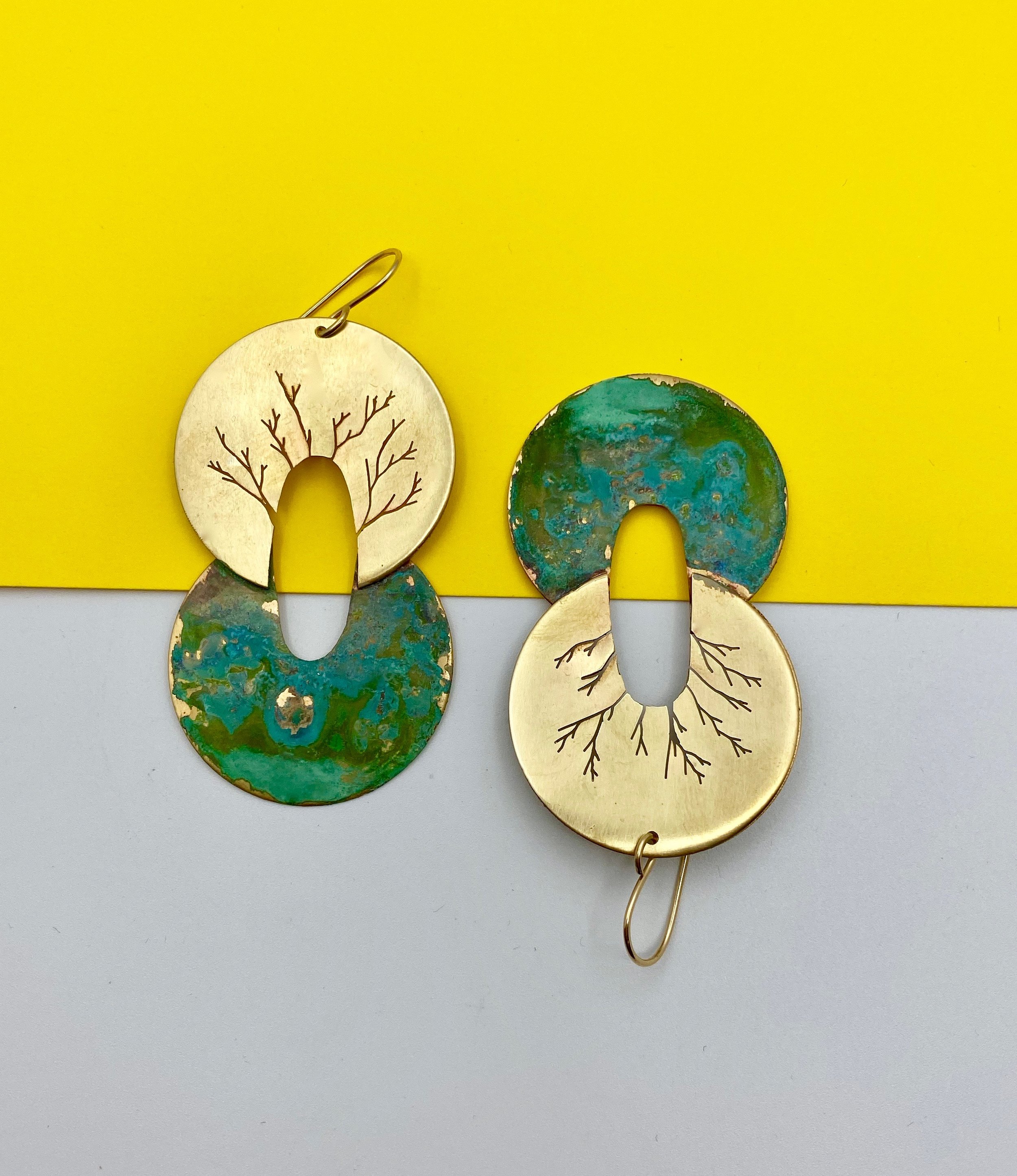 Eartha Sapling Tree Earrings