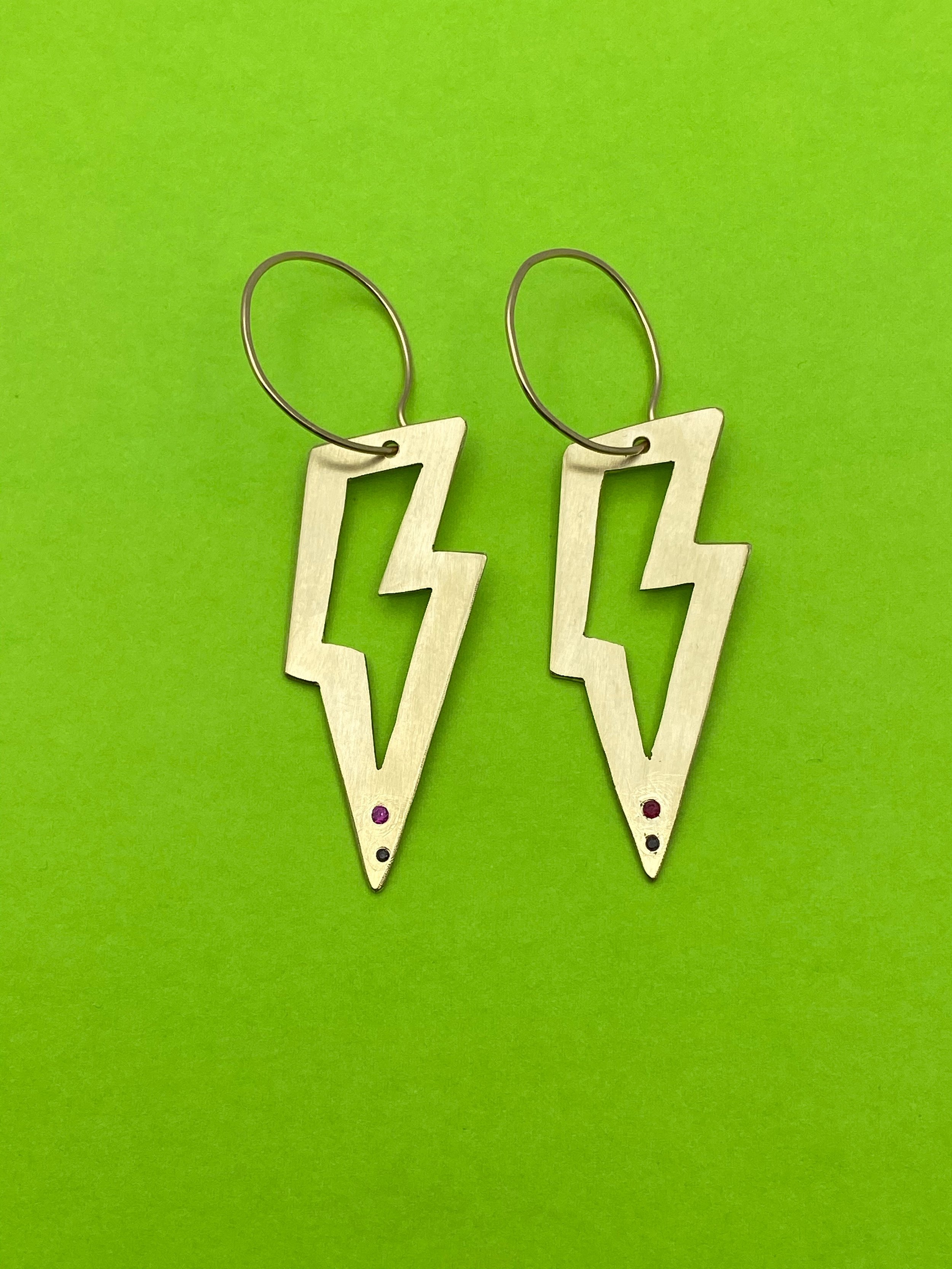 Bowie Lightning Bolt Earrings