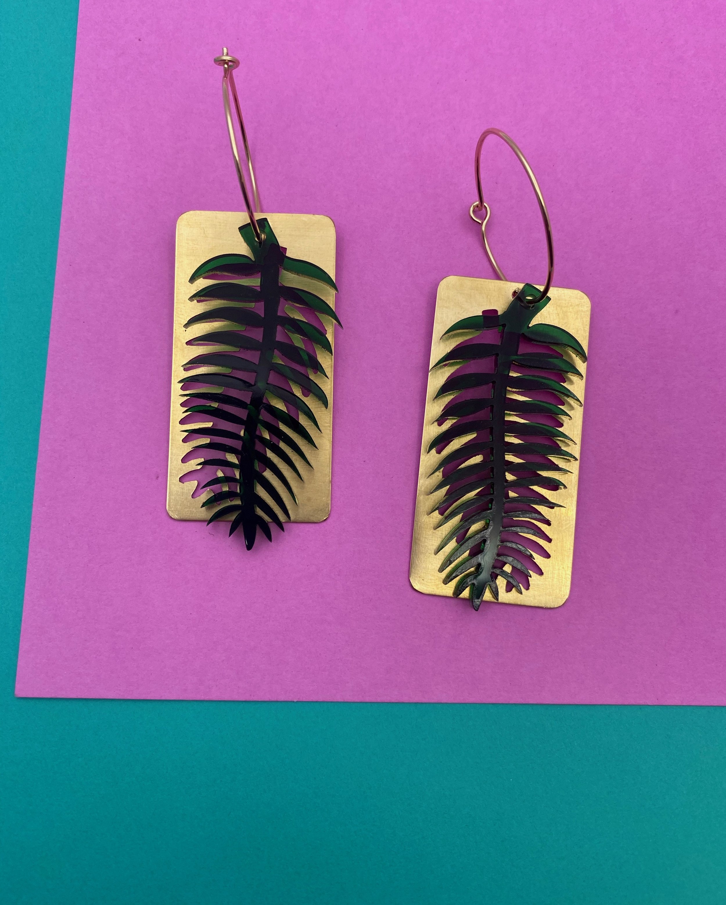 Lillian Palm earrings