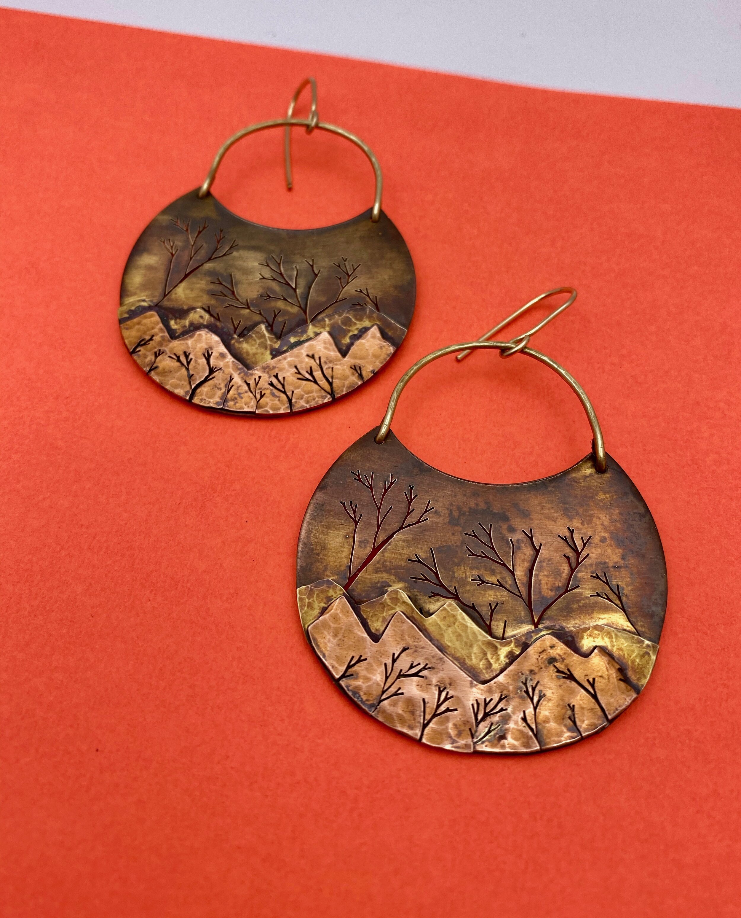 Winter Sunset Earrings