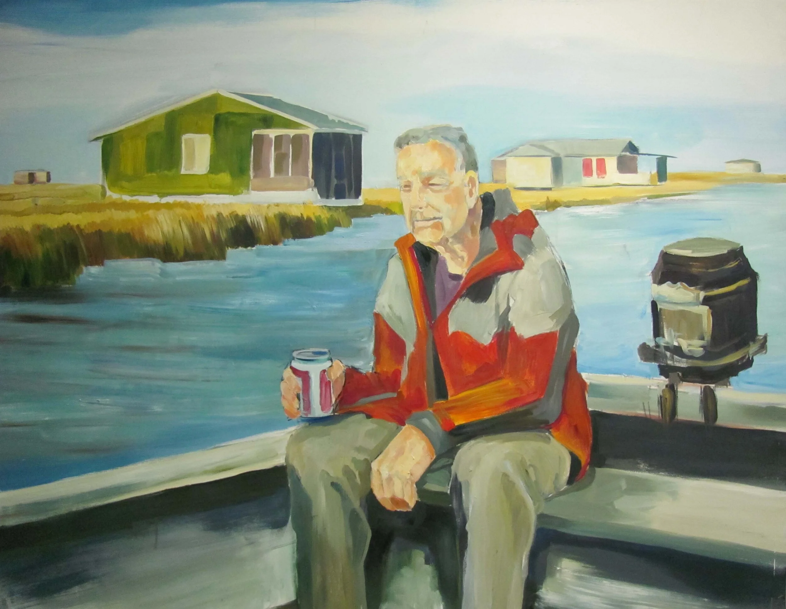 At the Camp - 48" x 40" - SOLD