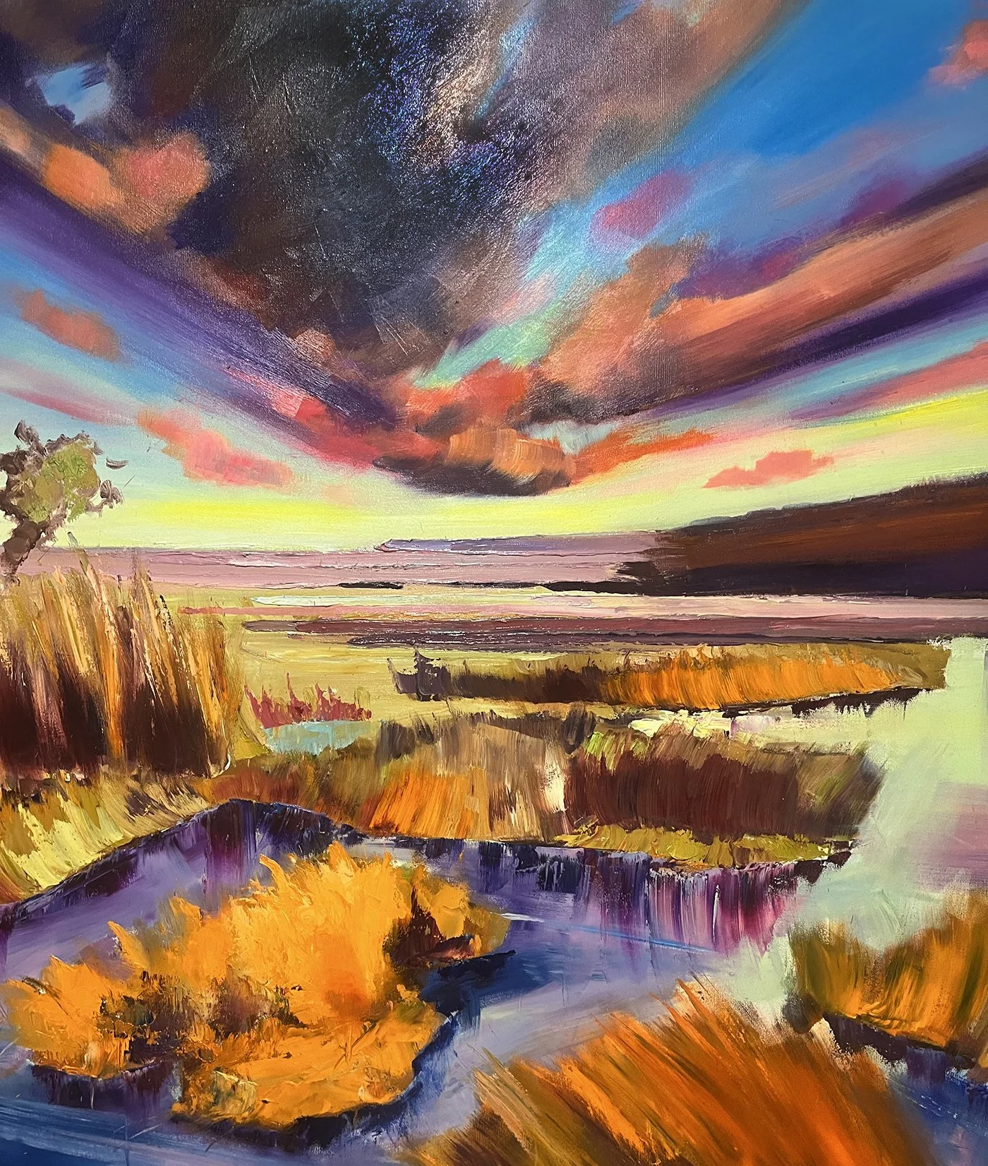 Fall Marsh Series 4- 48" x 48" - $1195