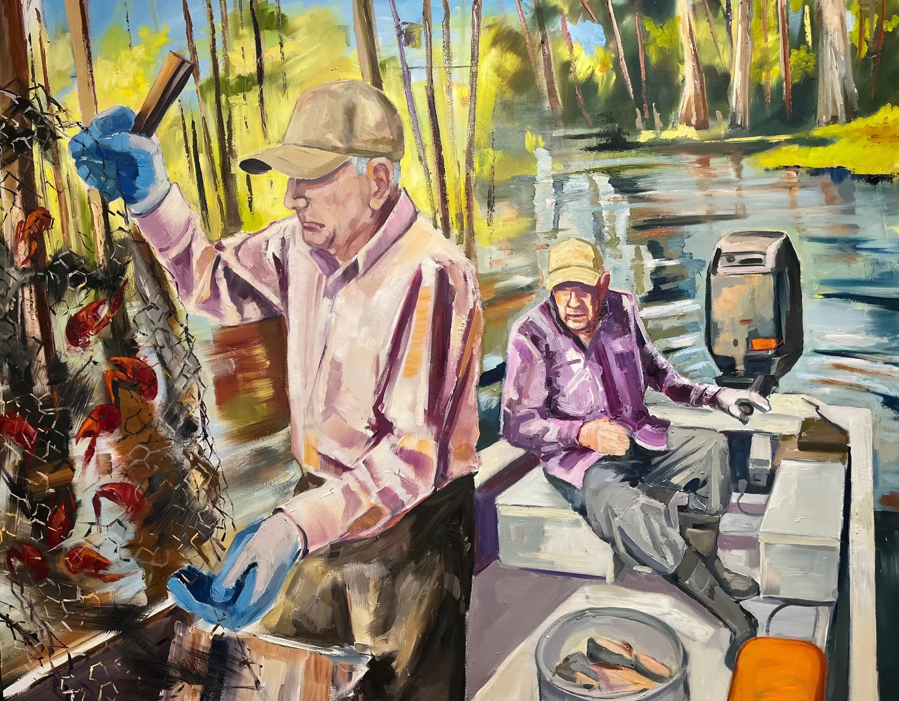 Crawfishermen Series 1 - 60" x 48" - $3995