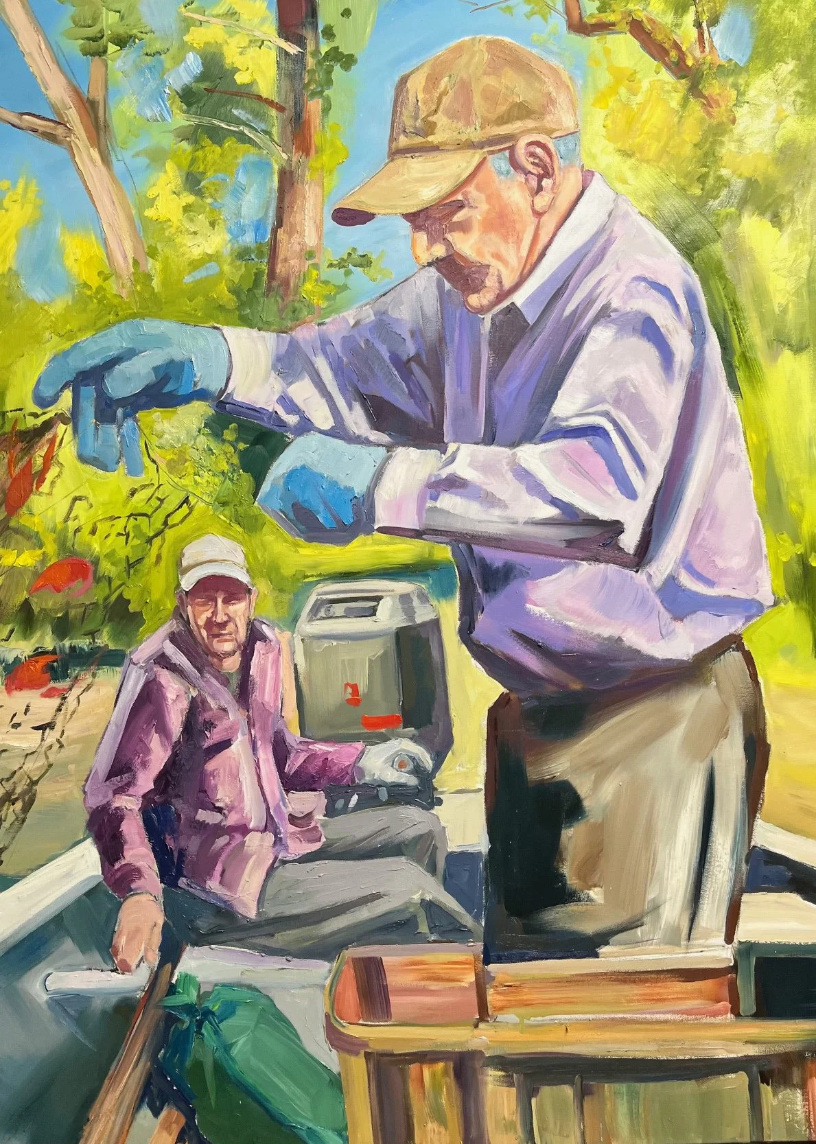 Crawfishermen Series 2 - 36" x 48" - $1750