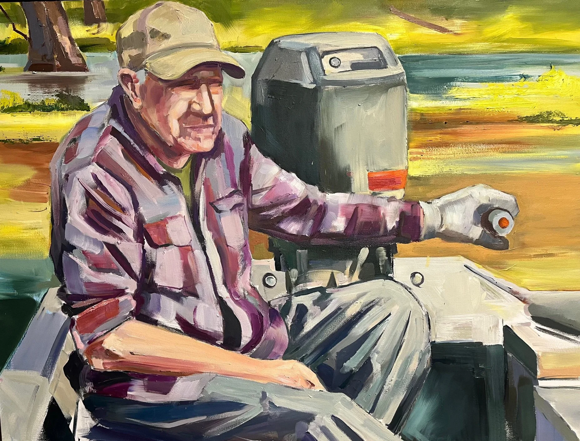 Crawfisherman - 48" x 36" - $1750