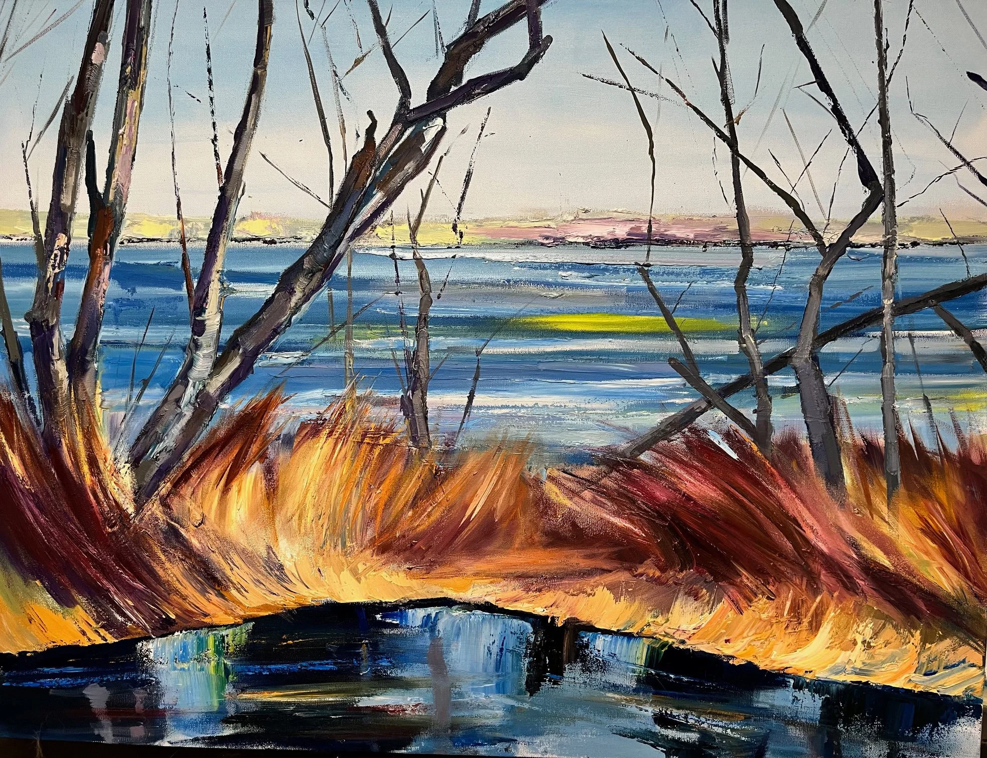 Orange Grove Spring - 40" x 30" - $595