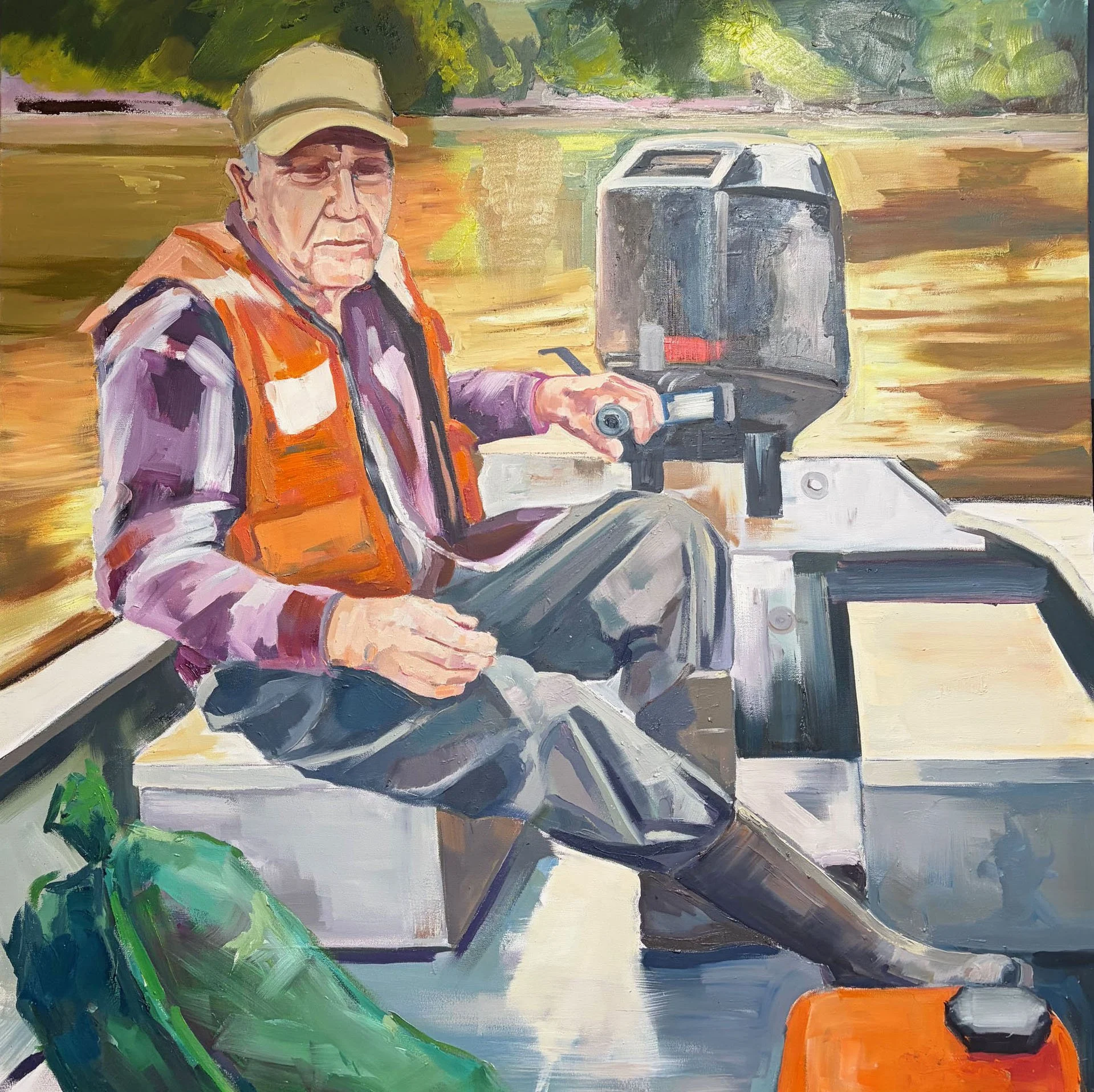 Crawfishermen Series 4 - 48 in x 48 in, $2495