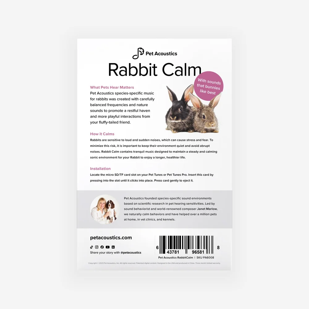 Rabbit Calm | Music Expansion Pet Acoustics Rabbit Calm | Music Expansion Pet Acoustics