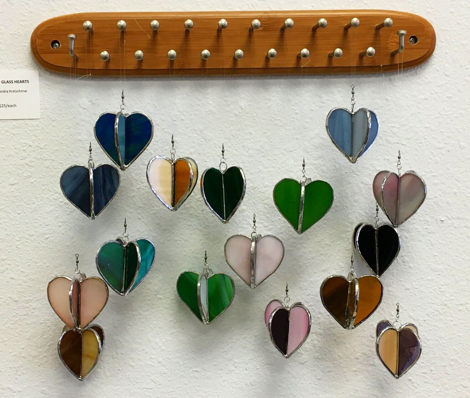 Stained Glass Puzzle Heart 