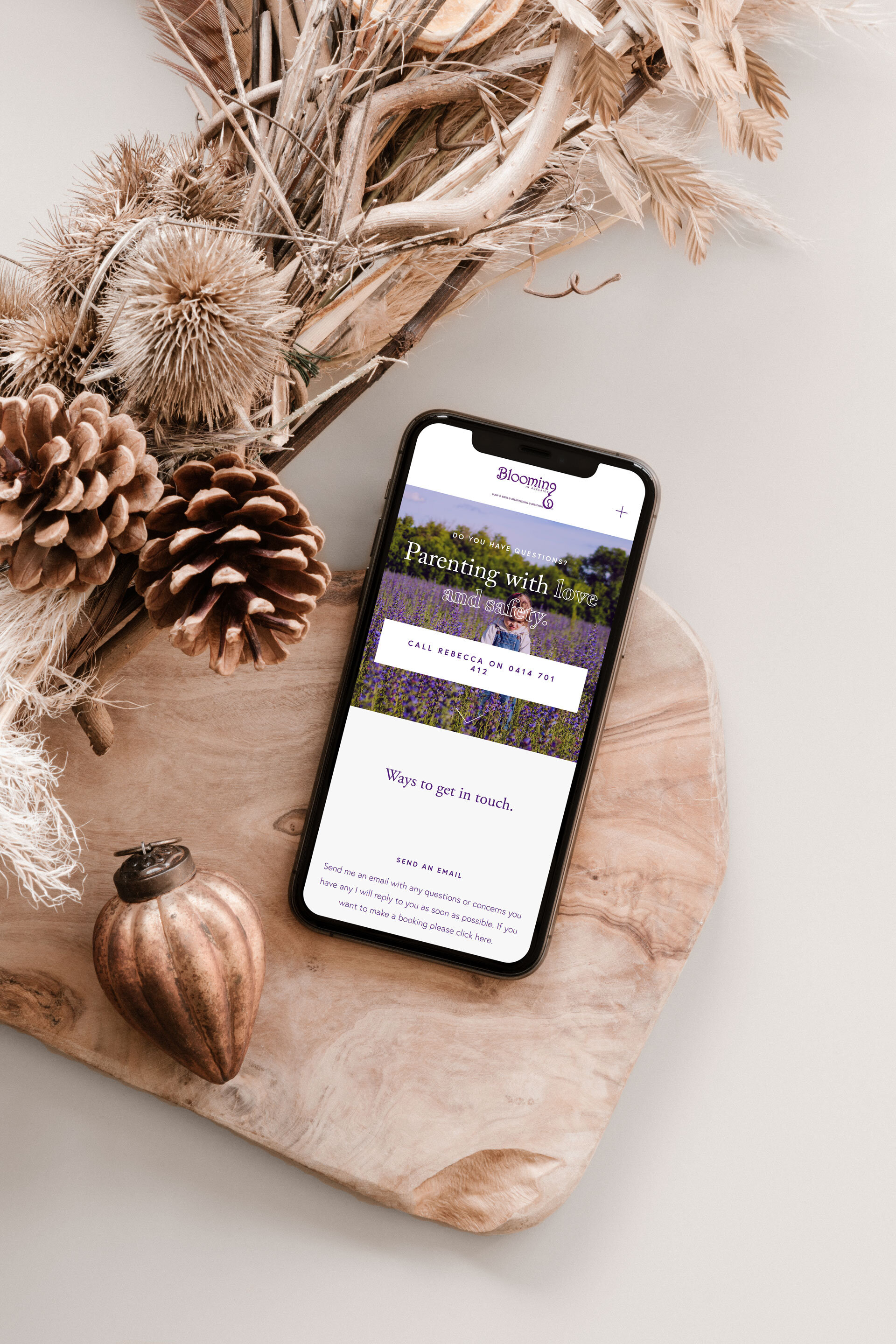 Blooming in Adelaide Doula Website