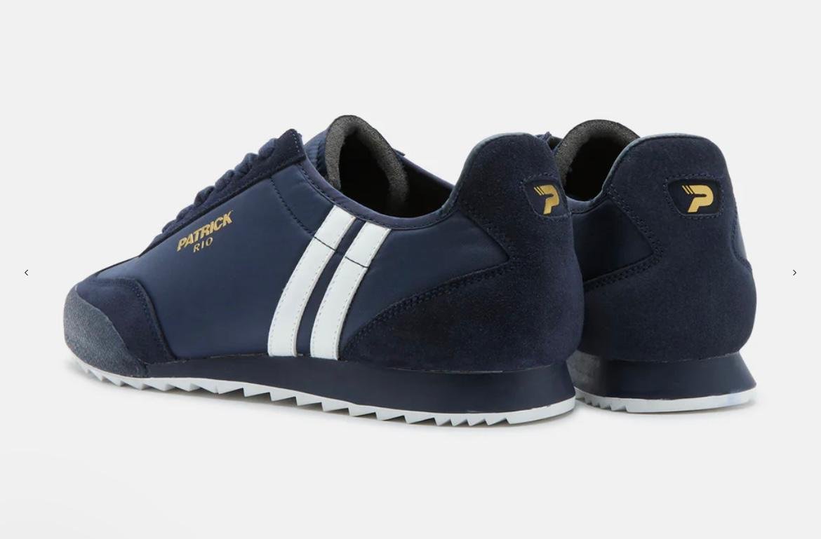 PATRICK "Rio" Premium Suede Trainers-NAVY/WHITE