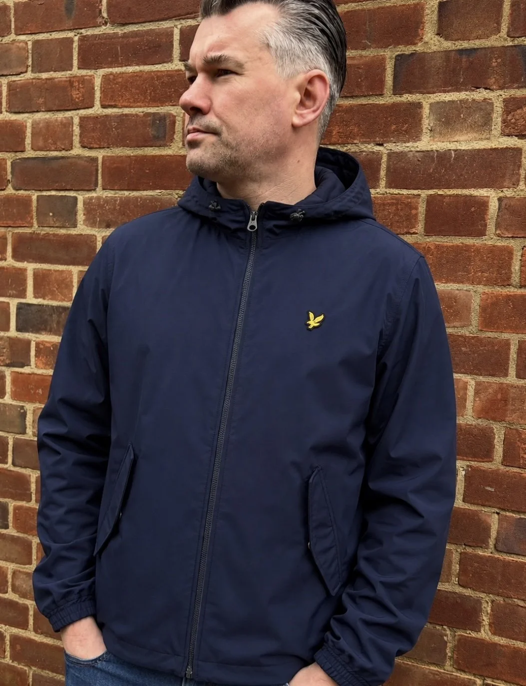 LYLE & SCOTT Premium Hooded Terrace Jacket- NAVY