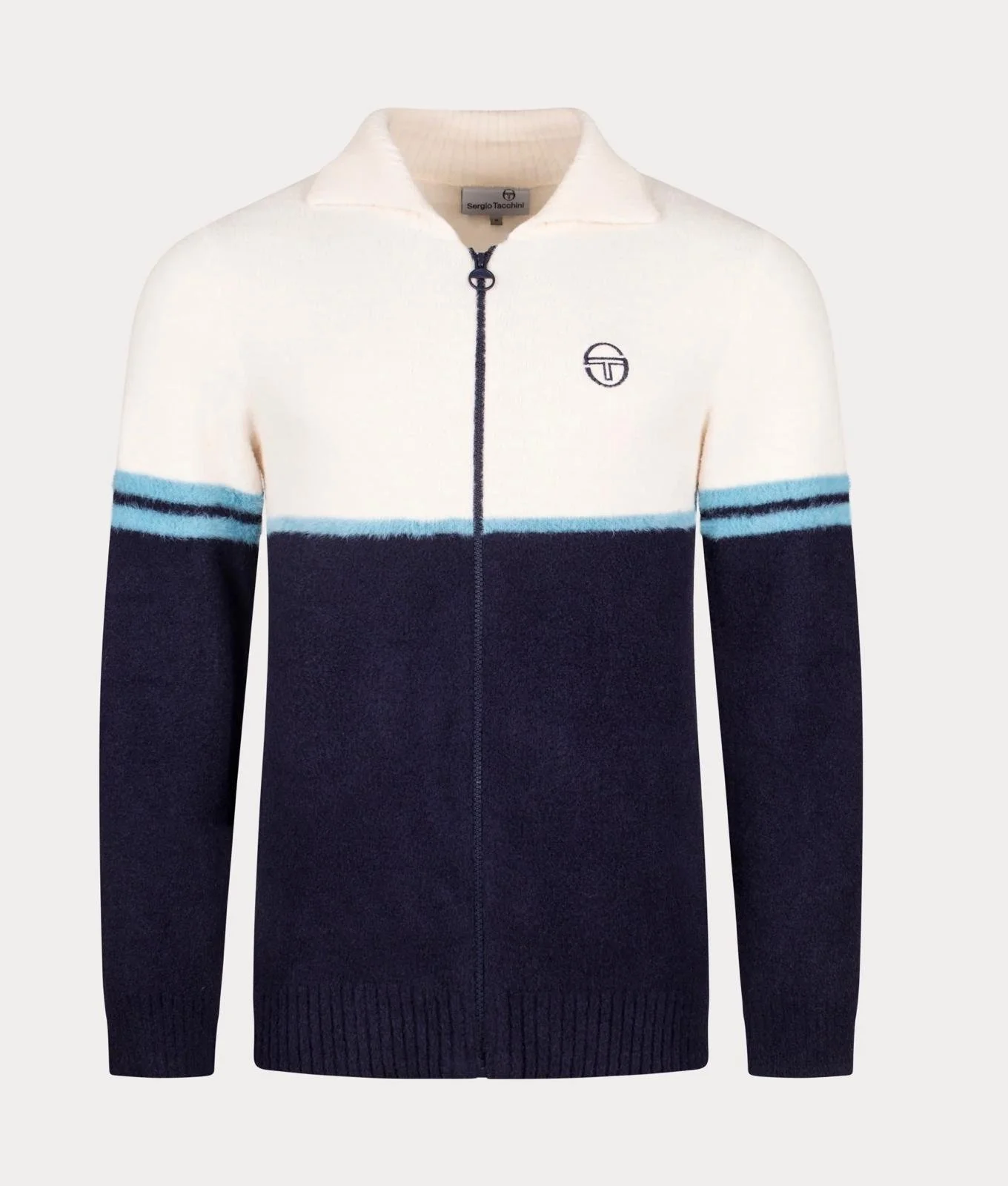 SERGIO TACCHINI Premium Brushed Knit Tracktop-ECRU