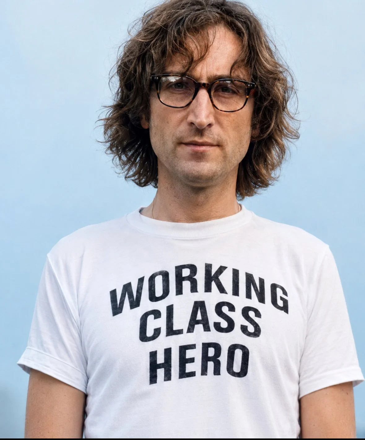 SKA & SOUL "Lennon" Crew Neck Tee- WHITE