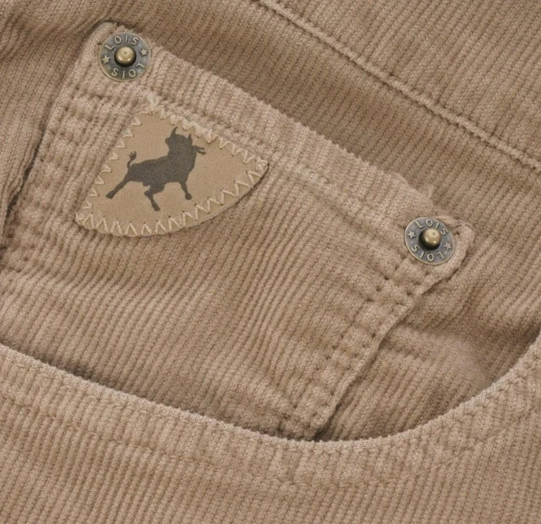 LOIS JEANS "Sierra" Needle Cords- DARK SAND