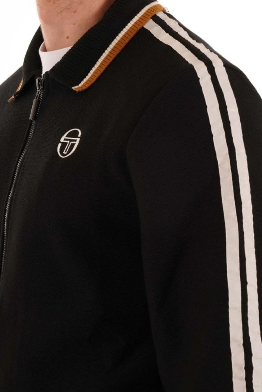 SERGIO TACCHINI "Giorno" Retro Stripe Tracktop- BLACK