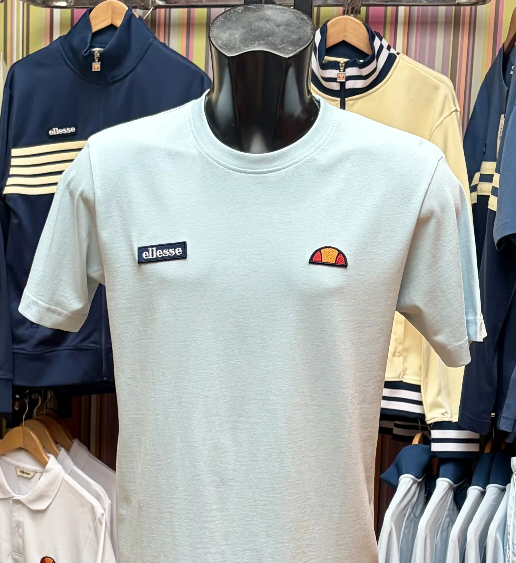 ELLESSE Crew Neck Logo Tee- LIGHT BLUE