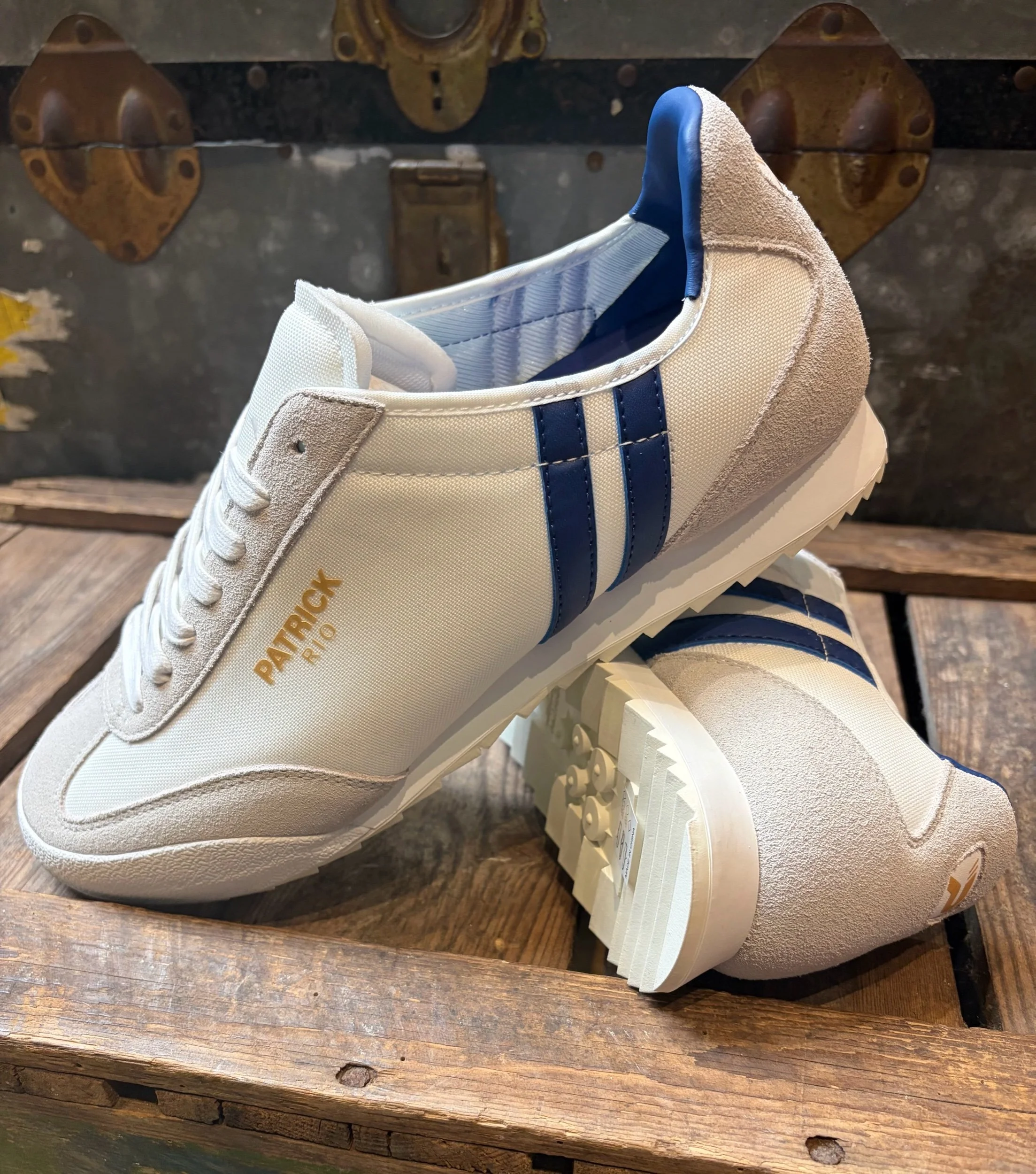 PATRICK "Rio" Premium Trainer-WHITE/BLUE